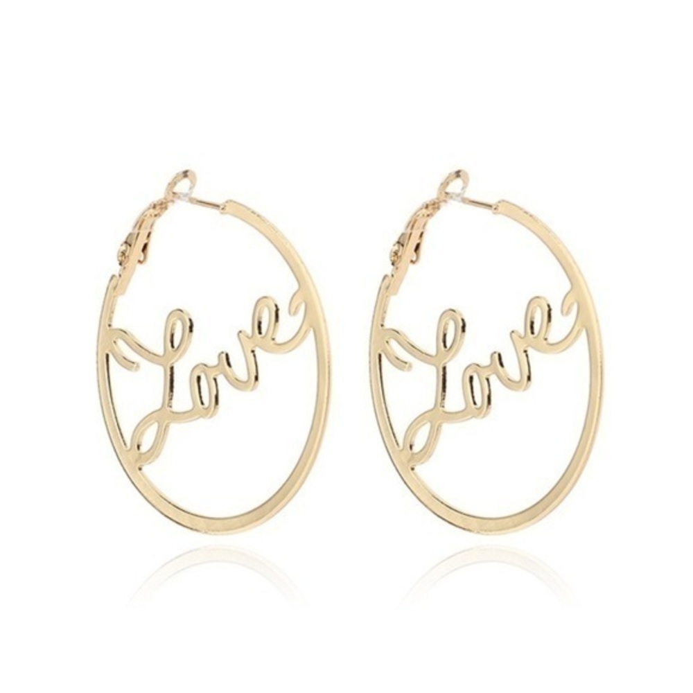 3/$30 💛 Love Hoop Earrings